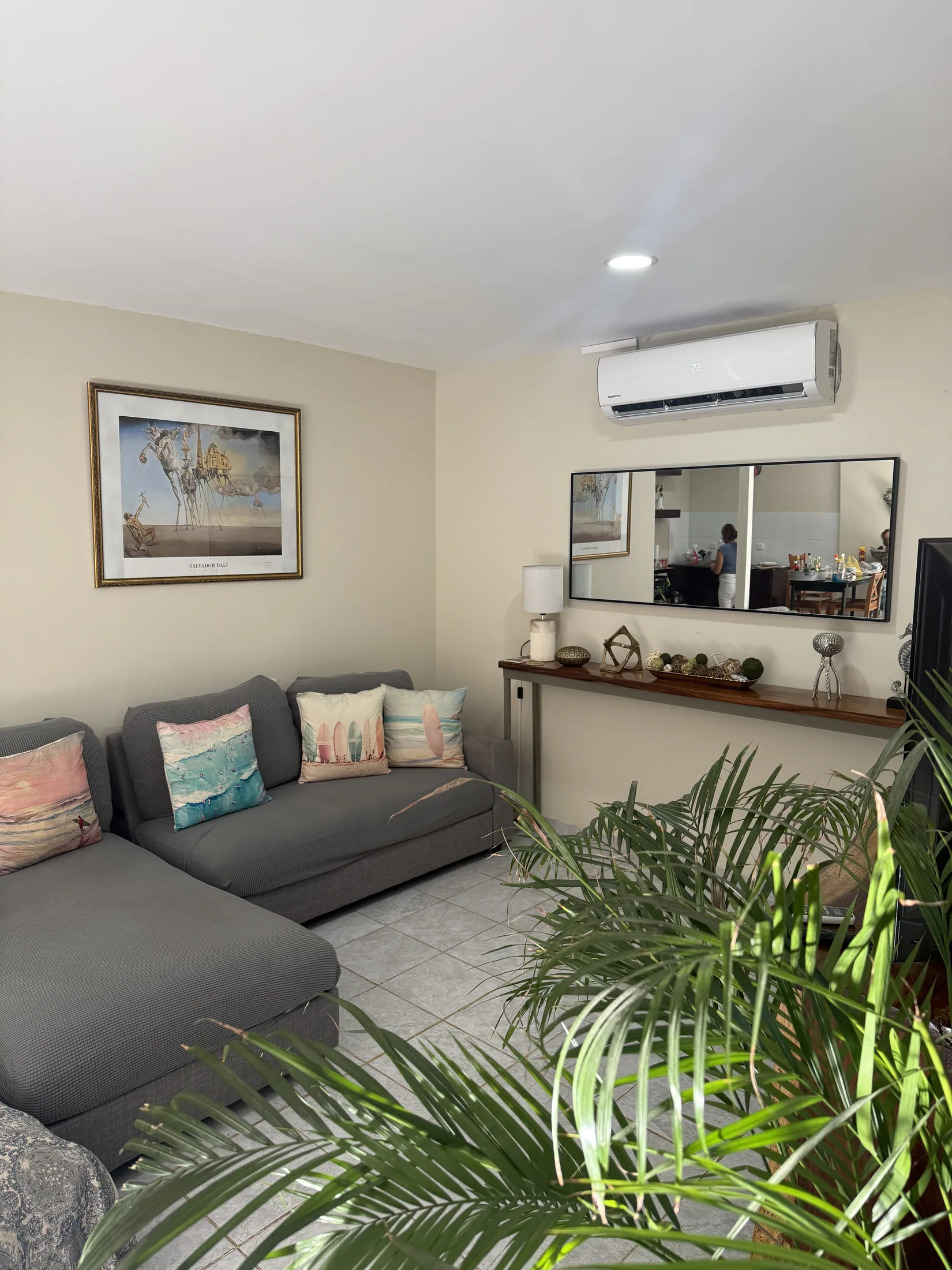 Air conditioned downstairs living room