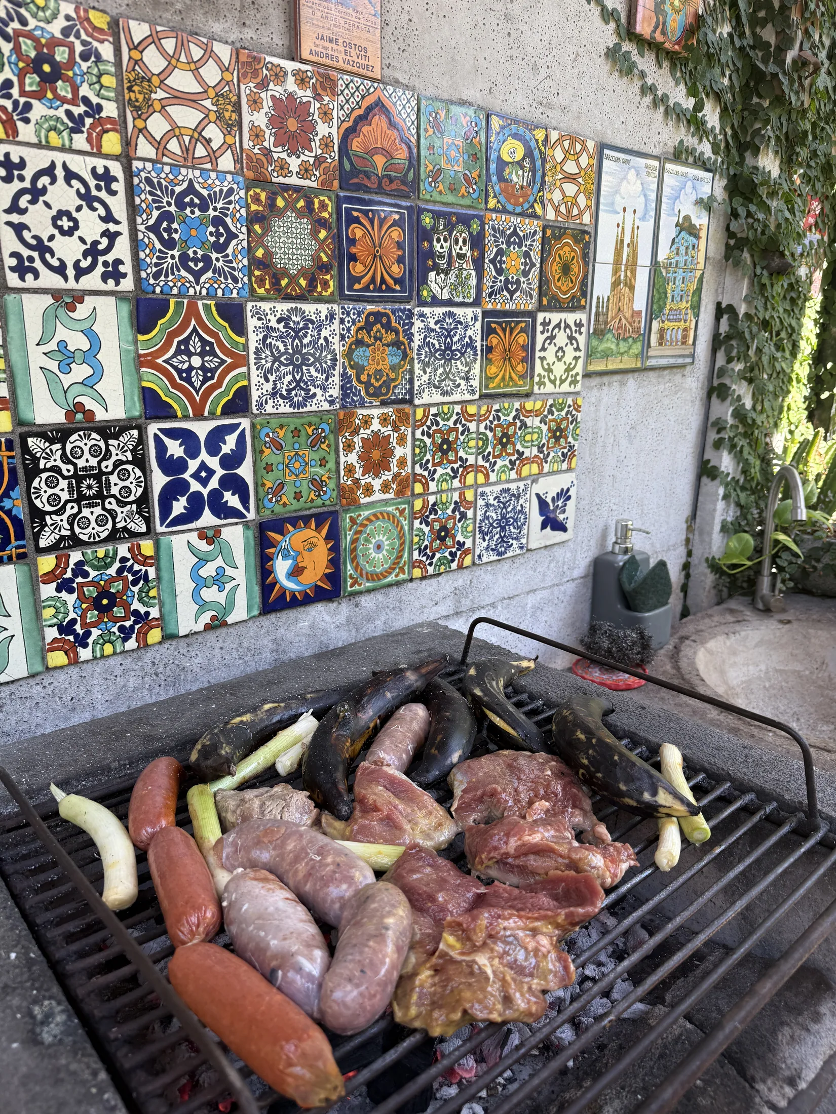 Outdoor barbecue grill