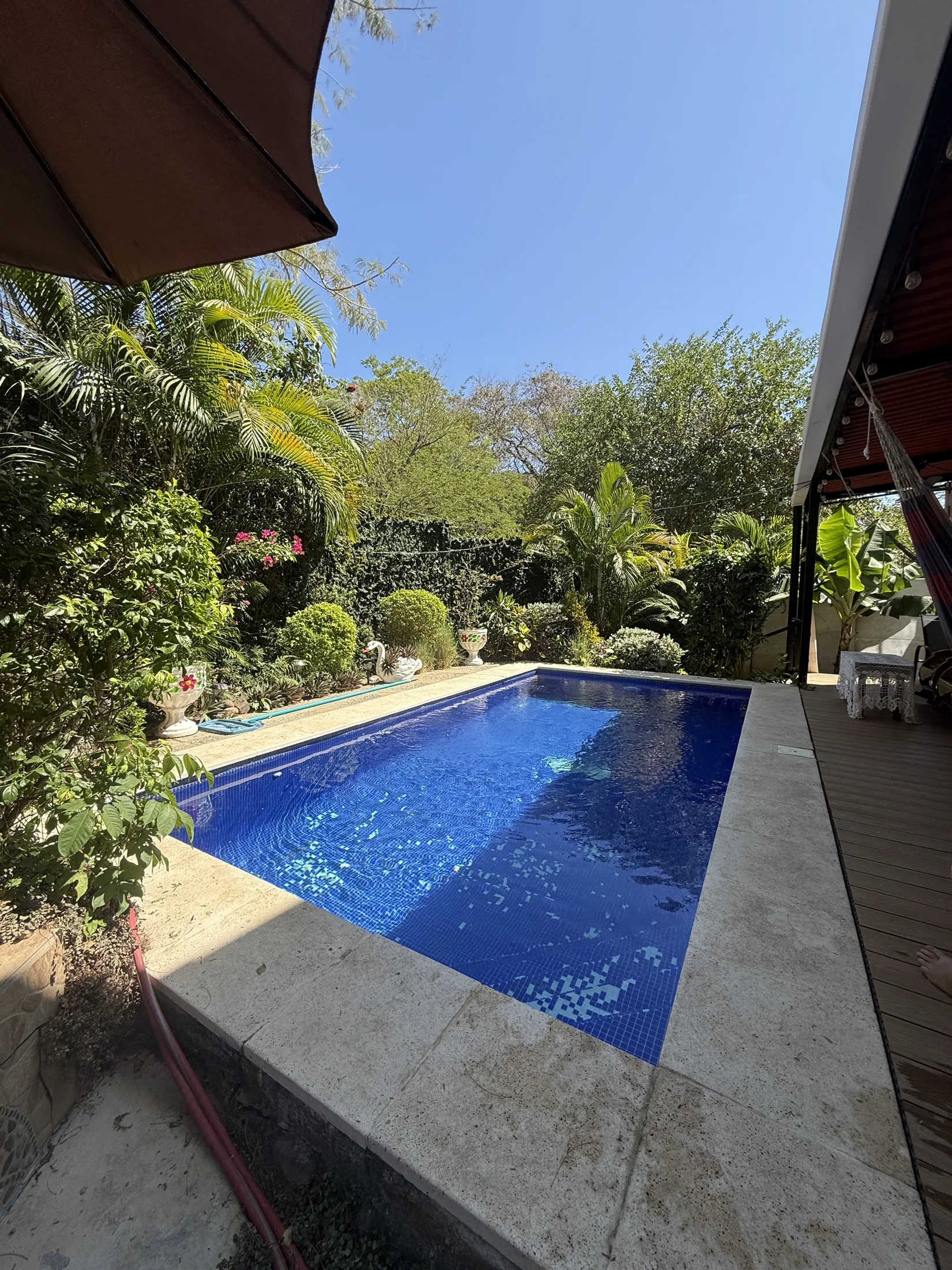 Private pool deck